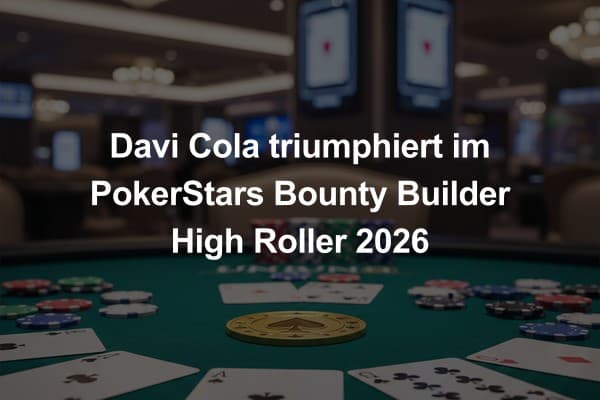 Davi Cola triumphiert im PokerStars Bounty Builder High Roller 2026