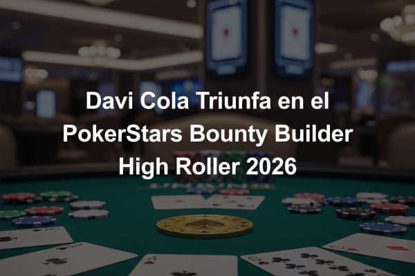 Davi Cola Triunfa en el PokerStars Bounty Builder High Roller 2026