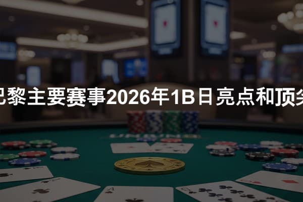 EPT巴黎主要赛事2026年1B日亮点和顶尖玩家