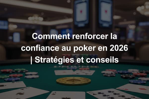 Comment renforcer la confiance au poker en 2026 | Stratégies et conseils