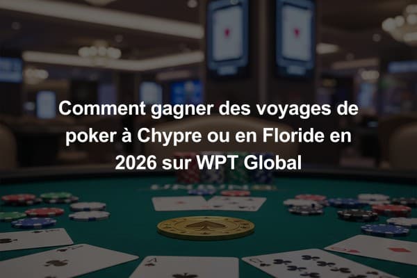 Comment gagner des voyages de poker à Chypre ou en Floride en 2026 sur WPT Global