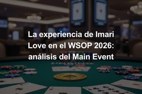 La experiencia de Imari Love en el WSOP 2026: análisis del Main Event