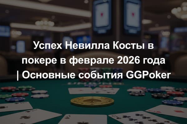 Успех Невилла Косты в покере в феврале 2026 года | Основные события GGPoker