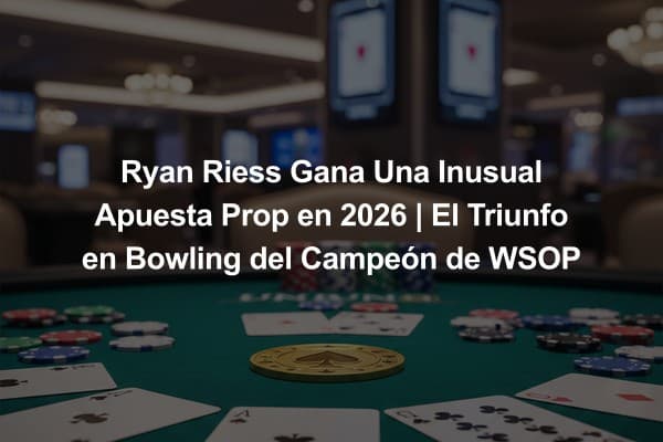Ryan Riess Gana Una Inusual Apuesta Prop en 2026 | El Triunfo en Bowling del Campeón de WSOP