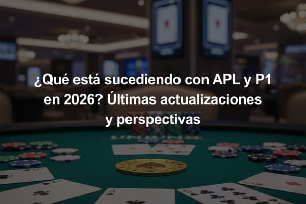 ¿Qué está sucediendo con APL y P1 en 2026? Últimas actualizaciones y perspectivas