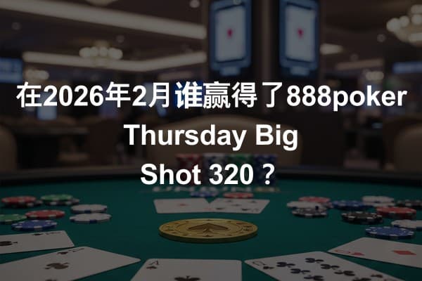 在2026年2月谁赢得了888poker Thursday Big Shot 320？