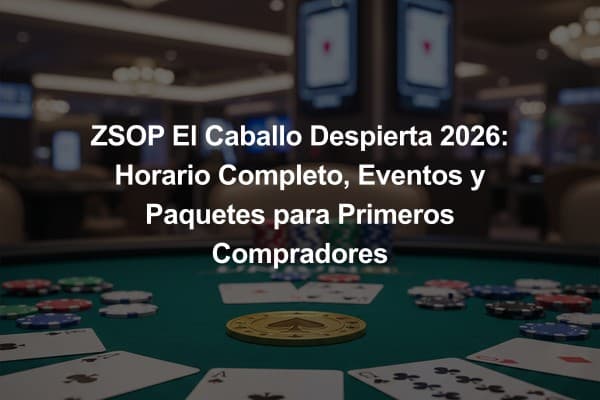 ZSOP El Caballo Despierta 2026: Horario Completo, Eventos y Paquetes para Primeros Compradores