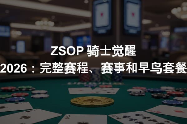 ZSOP 骑士觉醒 2026：完整赛程、赛事和早鸟套餐