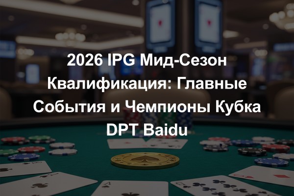 2026 IPG Мид-Сезон Квалификация: Главные События и Чемпионы Кубка DPT Baidu