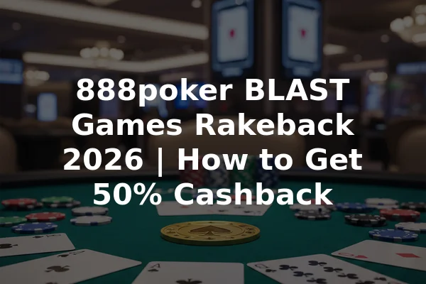 888poker BLAST Games Rakeback 2026 | How to Get 50% Cashback