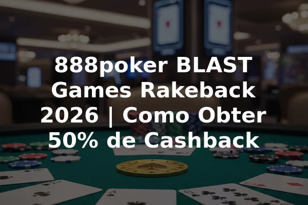 888poker BLAST Games Rakeback 2026 | Como Obter 50% de Cashback