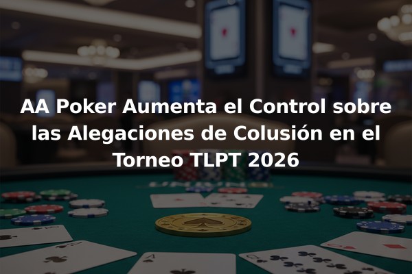 AA Poker Aumenta el Control sobre las Alegaciones de Colusión en el Torneo TLPT 2026