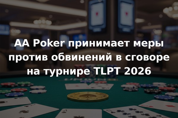AA Poker принимает меры против обвинений в сговоре на турнире TLPT 2026