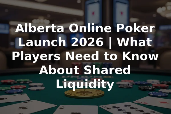 Alberta Online Poker Launch 2026 | What Players Need to Know About Shared Liquidity