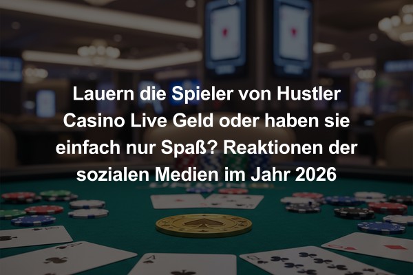 Lauern die Spieler von Hustler Casino Live Geld oder haben sie einfach nur Spaß? Reaktionen der sozialen Medien im Jahr 2026
