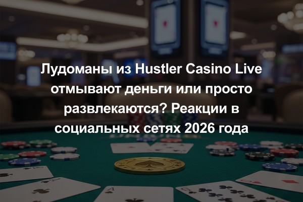 Лудоманы из Hustler Casino Live отмывают деньги или просто развлекаются? Реакции в социальных сетях 2026 года