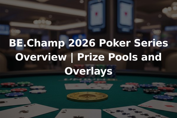 BE.Champ 2026 Poker Series Overview | Prize Pools and Overlays
