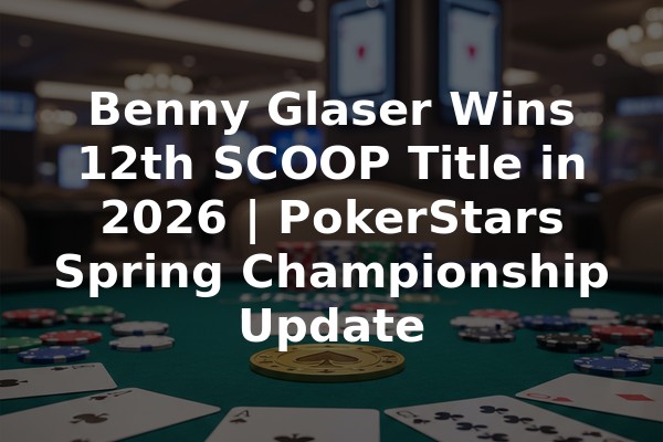 Benny Glaser Wins 12th SCOOP Title in 2026 | PokerStars Spring Championship Update