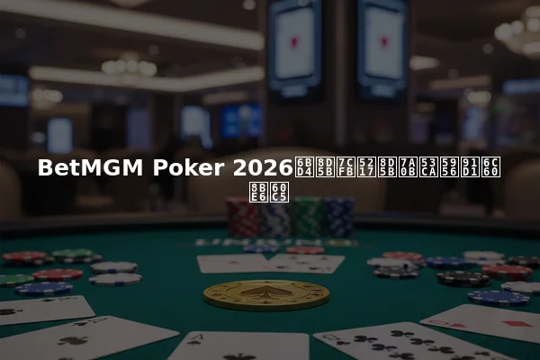 BetMGM Poker 2026比赛系列赛程及奖金池详情