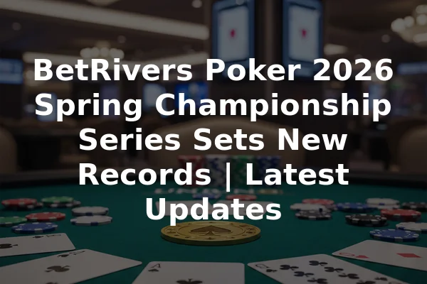 BetRivers Poker 2026 Spring Championship Series Sets New Records | Latest Updates