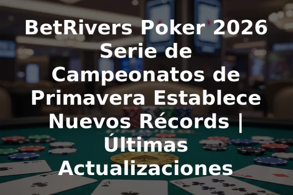 BetRivers Poker 2026 Serie de Campeonatos de Primavera Establece Nuevos Récords | Últimas Actualizaciones