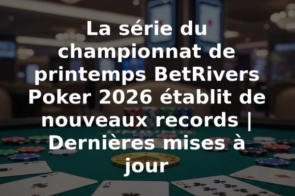 La série du championnat de printemps BetRivers Poker 2026 établit de nouveaux records | Dernières mises à jour