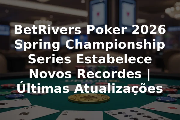 BetRivers Poker 2026 Spring Championship Series Estabelece Novos Recordes | Últimas Atualizações