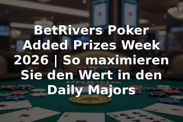 BetRivers Poker Added Prizes Week 2026 | So maximieren Sie den Wert in den Daily Majors