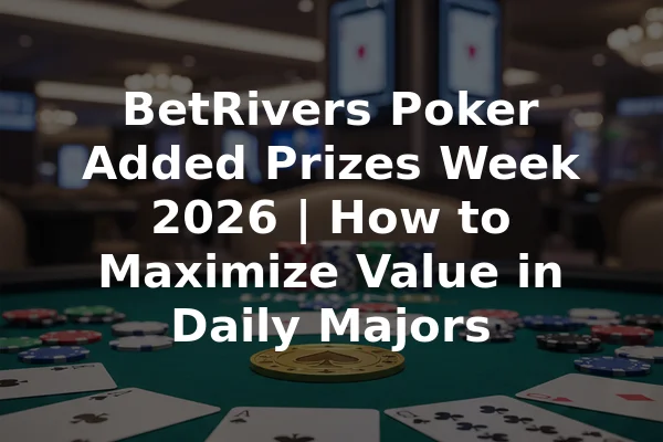 BetRivers Poker Added Prizes Week 2026 | How to Maximize Value in Daily Majors