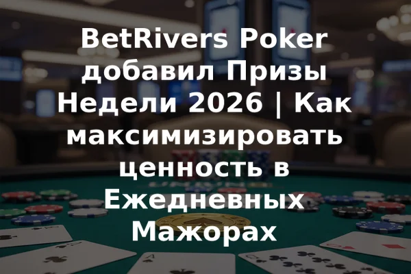 BetRivers Poker добавил Призы Недели 2026 | Как максимизировать ценность в Ежедневных Мажорах