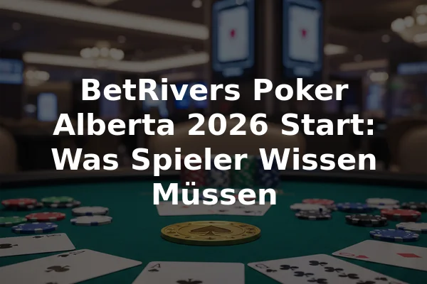 BetRivers Poker Alberta 2026 Start: Was Spieler Wissen Müssen