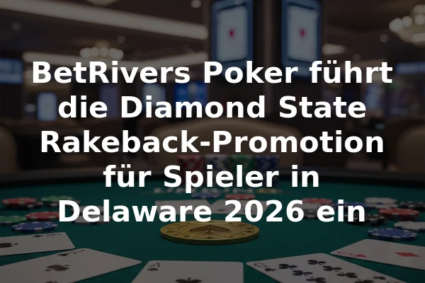 BetRivers Poker führt die Diamond State Rakeback-Promotion für Spieler in Delaware 2026 ein
