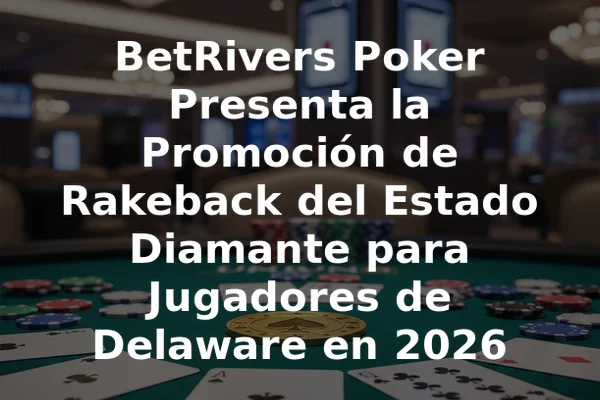 BetRivers Poker Presenta la Promoción de Rakeback del Estado Diamante para Jugadores de Delaware en 2026