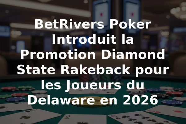 BetRivers Poker Introduit la Promotion Diamond State Rakeback pour les Joueurs du Delaware en 2026
