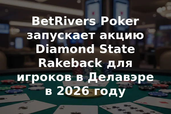 BetRivers Poker запускает акцию Diamond State Rakeback для игроков в Делавэре в 2026 году