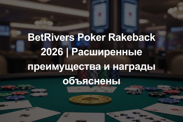 BetRivers Poker Rakeback 2026 | Расширенные преимущества и награды объяснены