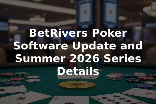 BetRivers Poker Software Update and Summer 2026 Series Details