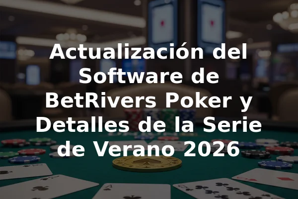 Actualización del Software de BetRivers Poker y Detalles de la Serie de Verano 2026