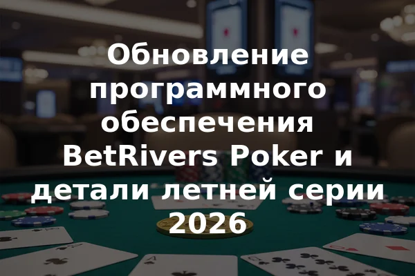 Обновление программного обеспечения BetRivers Poker и детали летней серии 2026