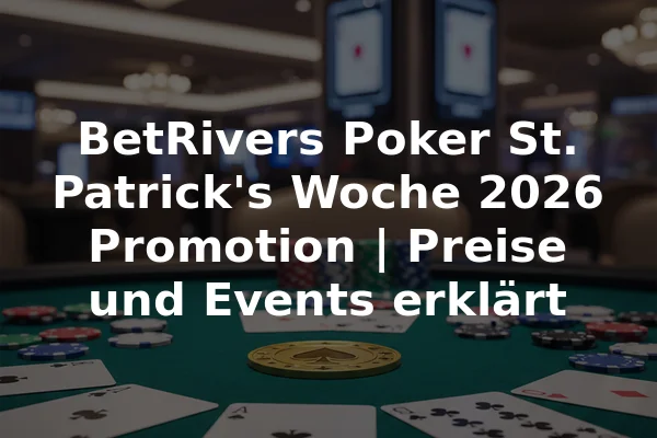 BetRivers Poker St. Patrick's Woche 2026 Promotion | Preise und Events erklärt