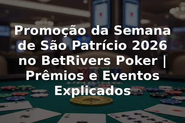 Promoção da Semana de São Patrício 2026 no BetRivers Poker | Prêmios e Eventos Explicados
