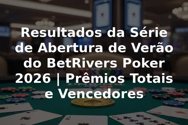 Resultados da Série de Abertura de Verão do BetRivers Poker 2026 | Prêmios Totais e Vencedores