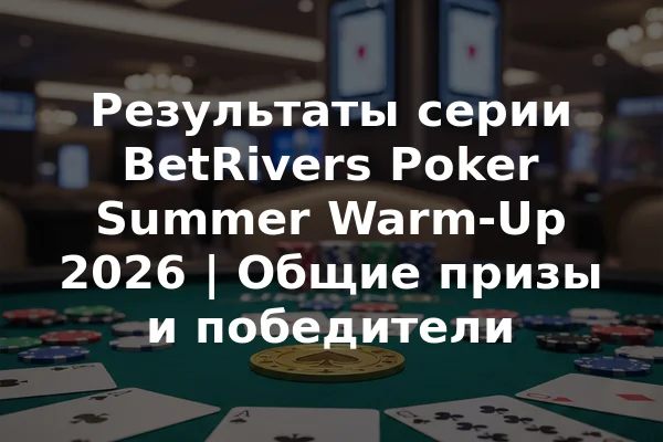 Результаты серии BetRivers Poker Summer Warm-Up 2026 | Общие призы и победители