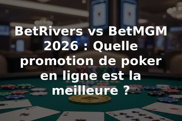 BetRivers vs BetMGM 2026 : Quelle promotion de poker en ligne est la meilleure ?