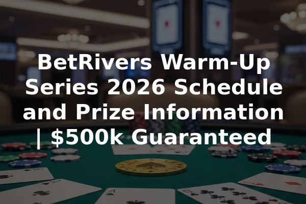 BetRivers Warm-Up Series 2026 Schedule and Prize Information | $500k Guaranteed