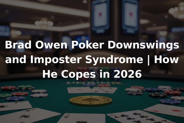 Brad Owen Poker Downswings and Imposter Syndrome | How He Copes in 2026