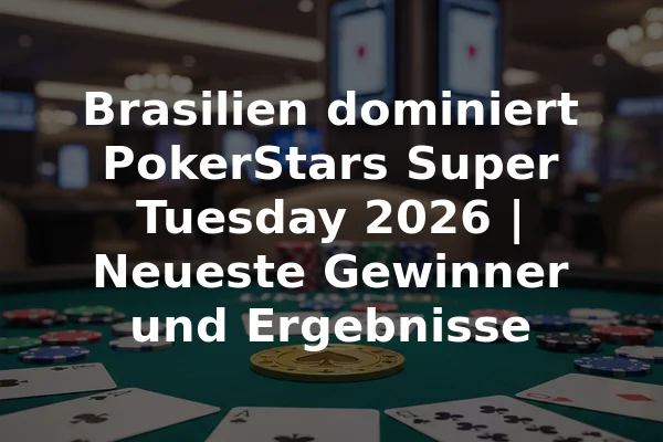 Brasilien dominiert PokerStars Super Tuesday 2026 | Neueste Gewinner und Ergebnisse