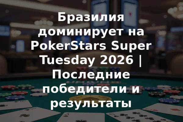 Бразилия доминирует на PokerStars Super Tuesday 2026 | Последние победители и результаты