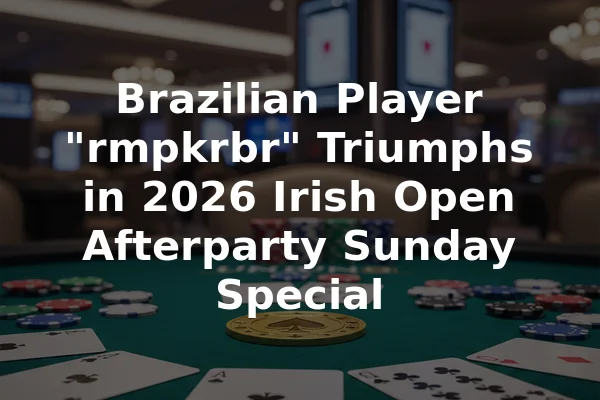 Brazilian Player "rmpkrbr" Triumphs in 2026 Irish Open Afterparty Sunday Special