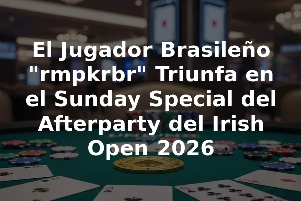 El Jugador Brasileño "rmpkrbr" Triunfa en el Sunday Special del Afterparty del Irish Open 2026